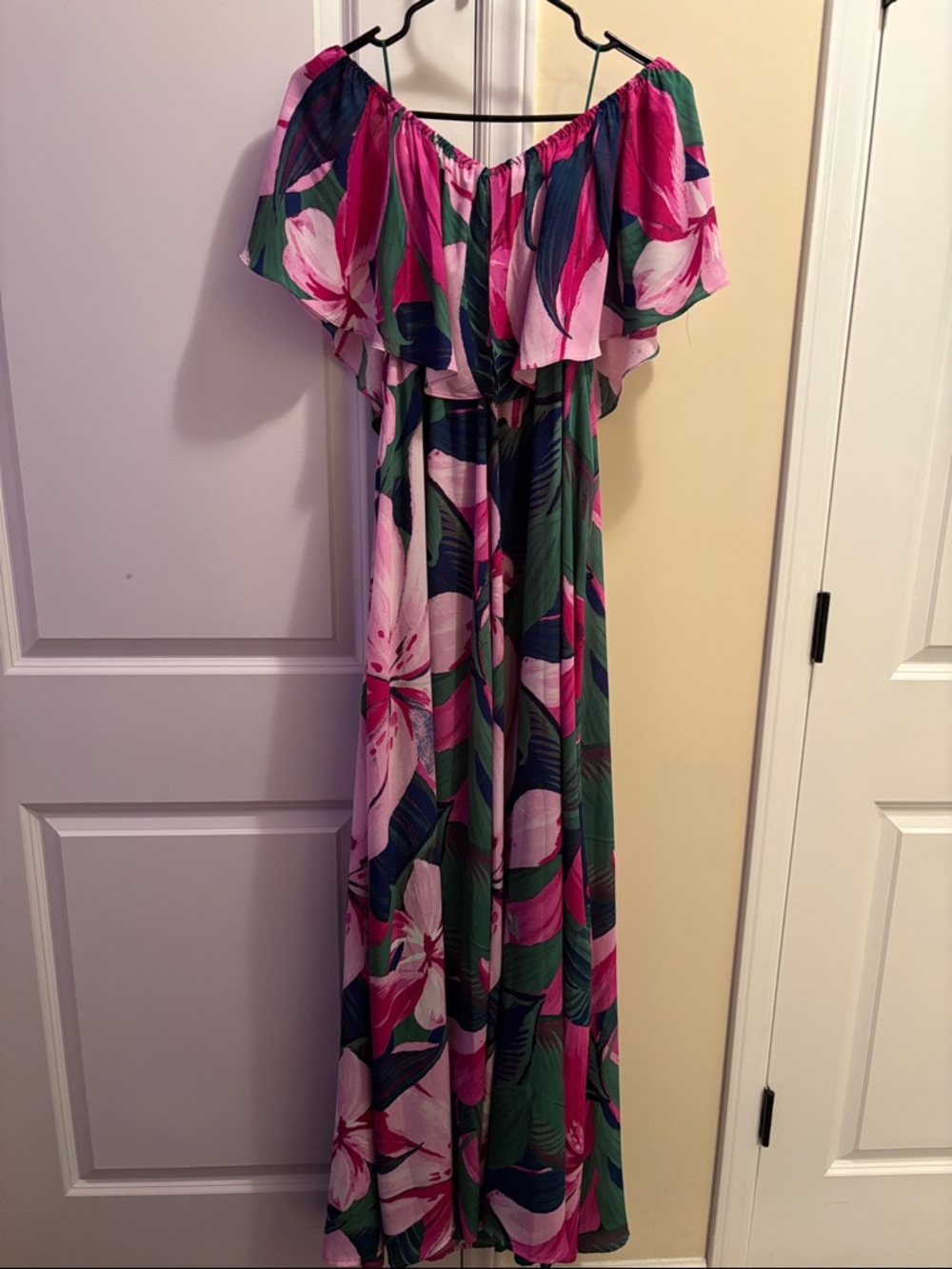 Sugarlips Pink and Green Floral Maxi Dress - Picture 4 of 4